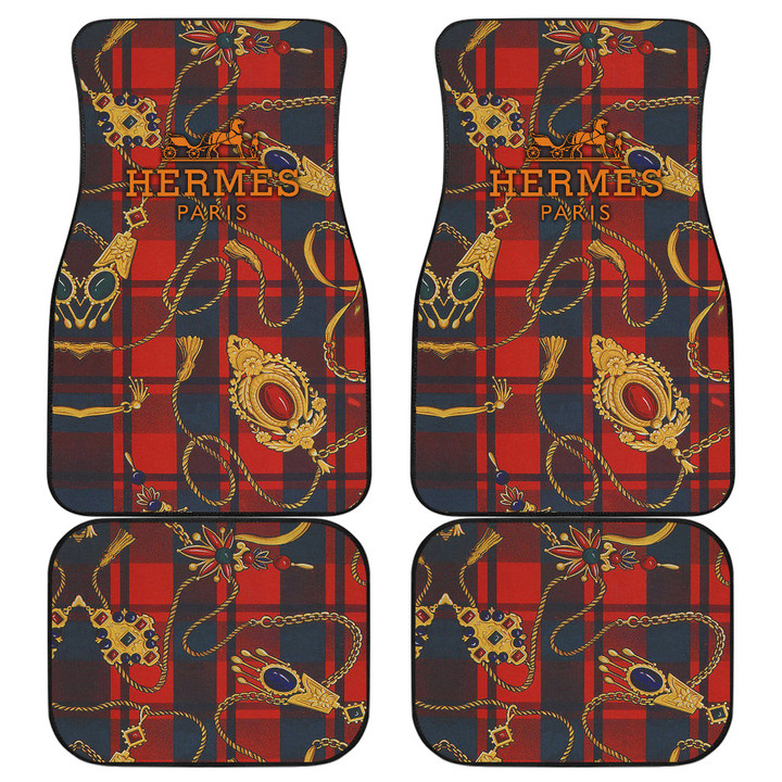 Hermes Symbol Car Floor Mats Fashion Car Accessories Custom For Fans AA22122904
