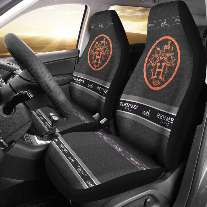 Hermes Symbol Car Seat Covers Fashion Car Accessories Custom For Fans AA22122902