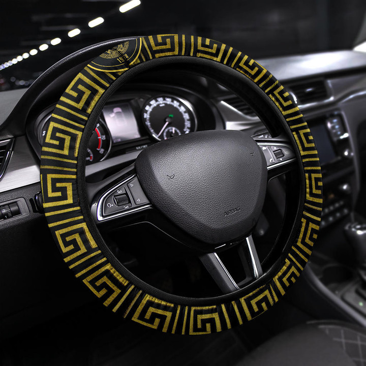 Versace Symbol Steering Wheel Cover Fashion Car Accessories Custom For Fans AA22122803