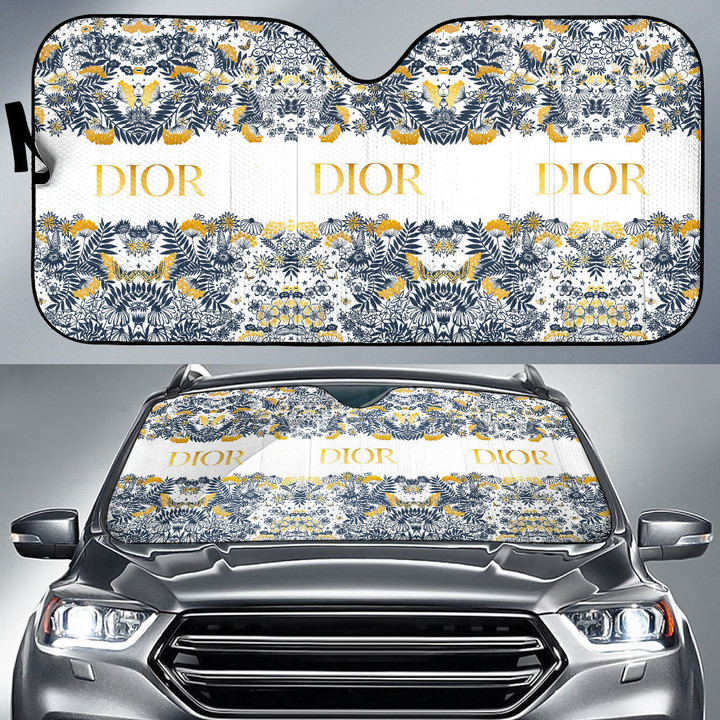 Dior Symbol Car Sun Shade Fashion Car Accessories Custom For Fans AA22122603