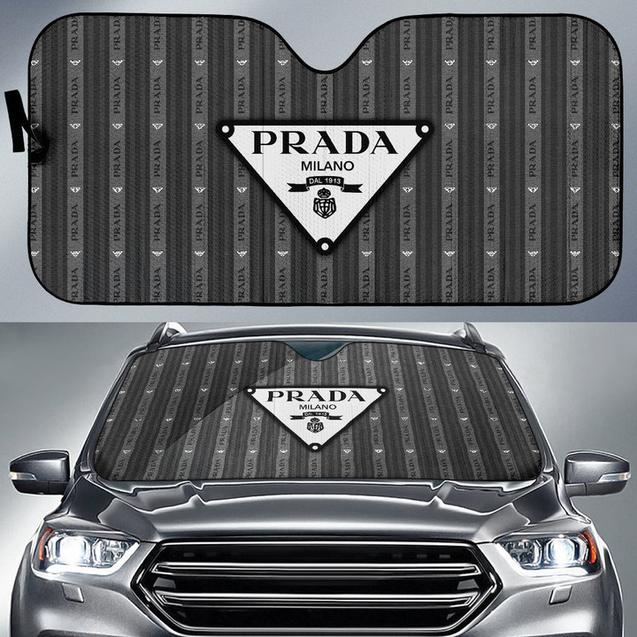 Prada Symbol Car Sun Shade Fashion Car Accessories Custom For Fans AA23010503