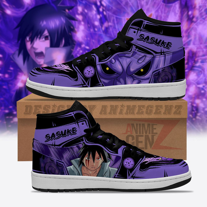 Naruto JD Sneakers Uchiha Sasuke Susanoo Custom Anime Shoes