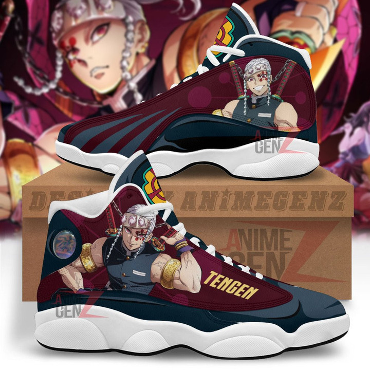 Demon Slayer Air JD13 Sneakers Uzui Tengen Custom Anime Shoes