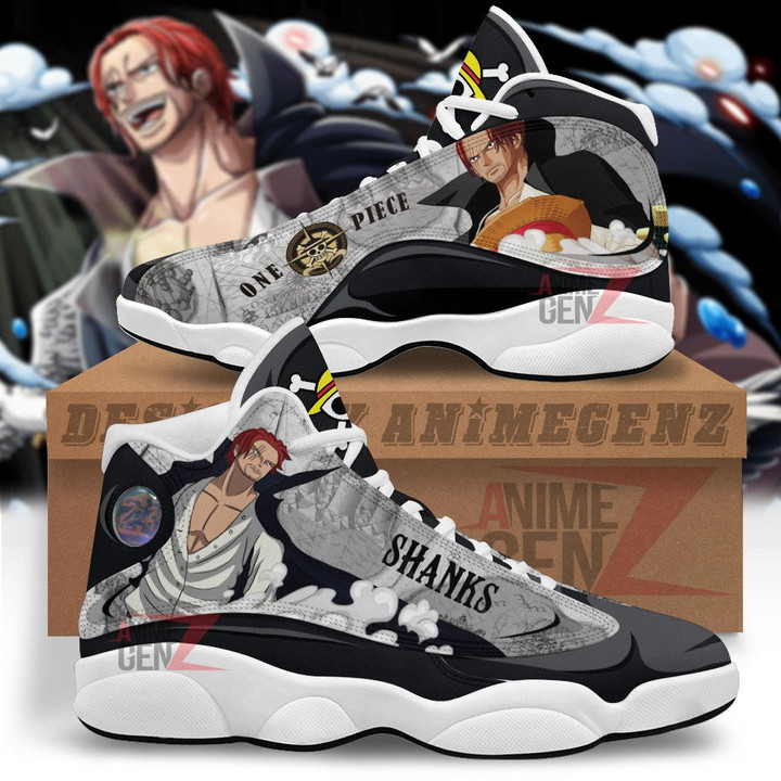 One Piece Shanks Air Jordan 13 Sneakers Custom Anime Shoes