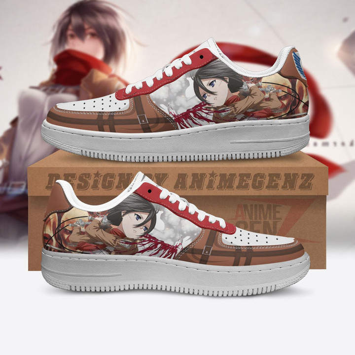 Attack On Titan Mikasa Air Sneakers Custom Anime Shoes
