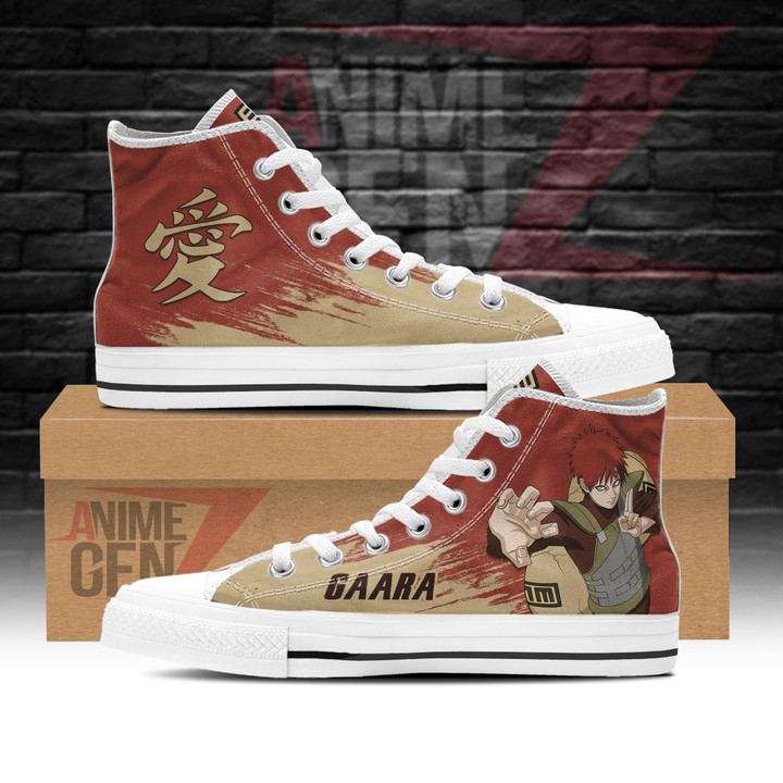 Naruto Gaara High Top Shoes Custom Anime Shoes