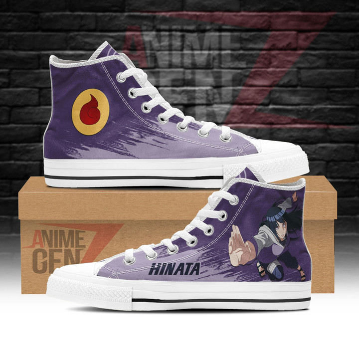 Naruto Hinata High Top Shoes Custom Anime Shoes