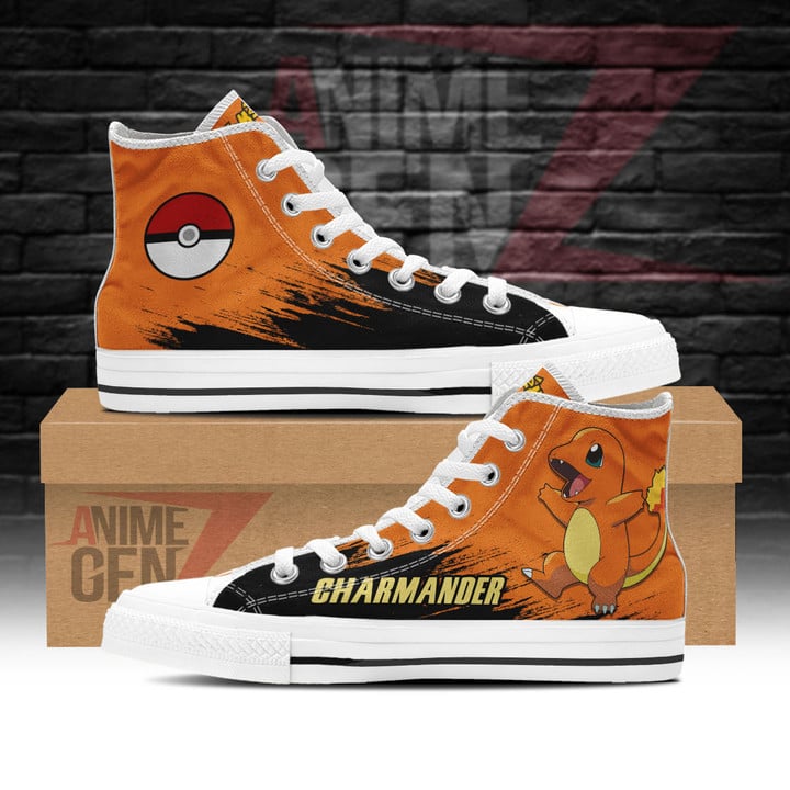 Pokemon Charmander High Top Shoes Custom Anime Sneakers
