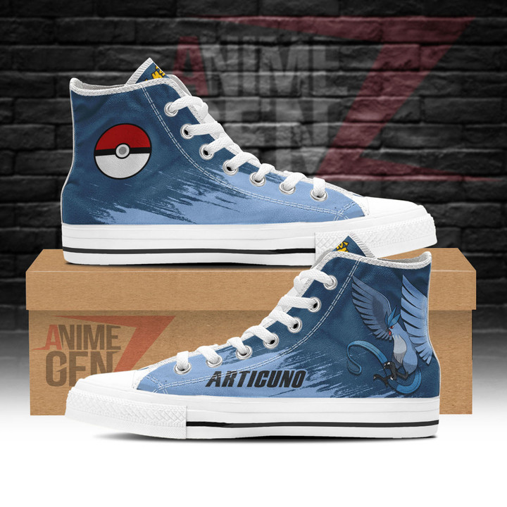 Pokemon Articuno High Top Shoes Custom Anime Sneakers