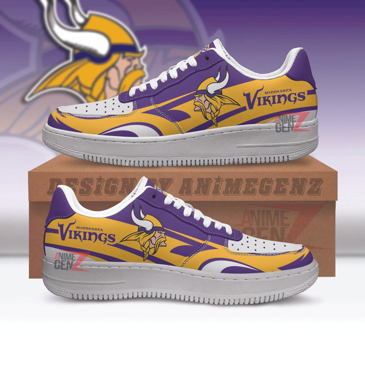 Minnesota Vikings Air Sneakers NFL Custom Sports Shoes