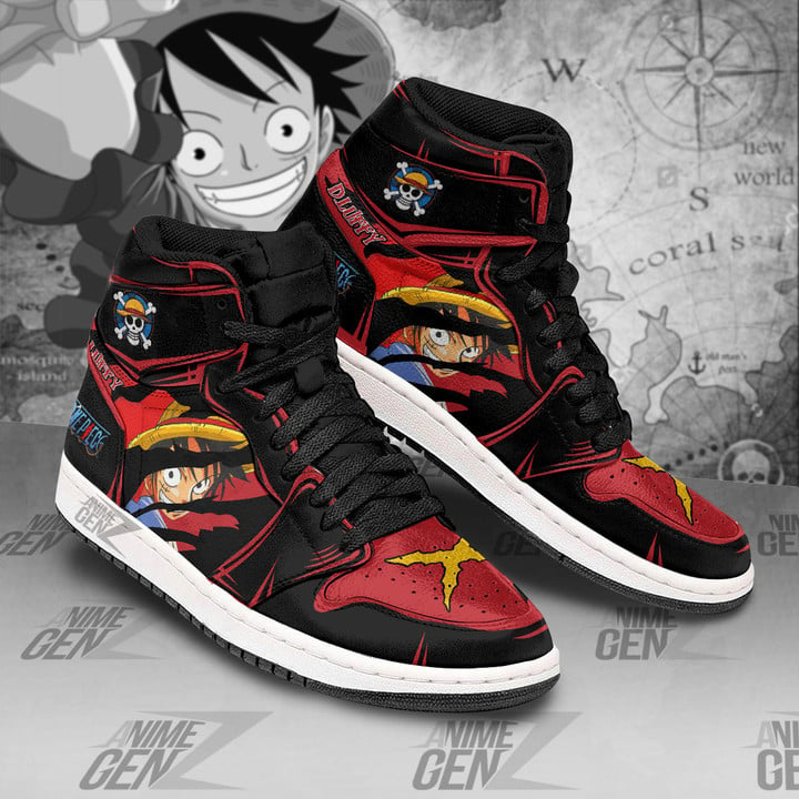 One Piece Monkey D. Luffy JD Sneakers Custom Anime Shoes