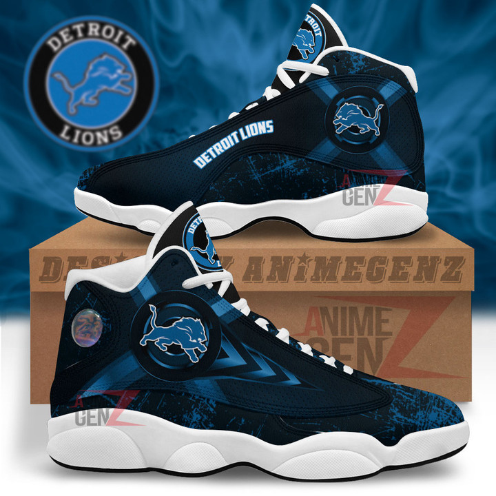 Detroit Lions Air Jordan Sneakers 13 NFL Custom Sport Shoes