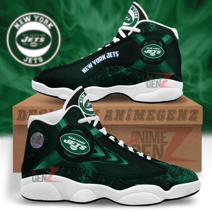 New York Jets Air Jordan Sneakers 13 NFL Custom Sport Shoes