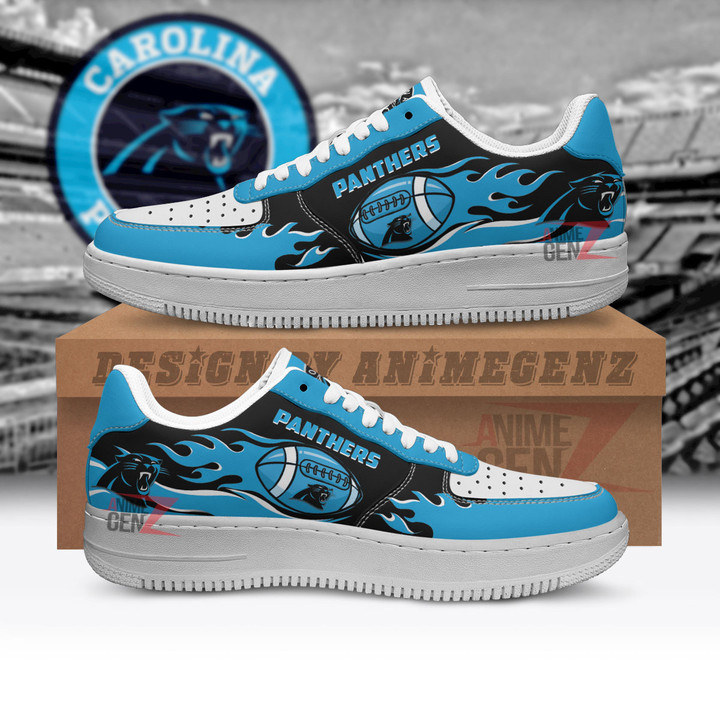 Carolina Panthers Air Sneakers NFL Custom Sports Shoes