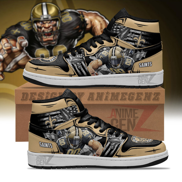 New Orleans Saints JD Sneakers NFL Custom Sports Shoes