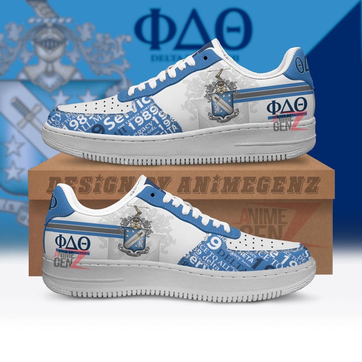 Delta Theta Phi Fraternities Air Force Sneakers Custom Shoes