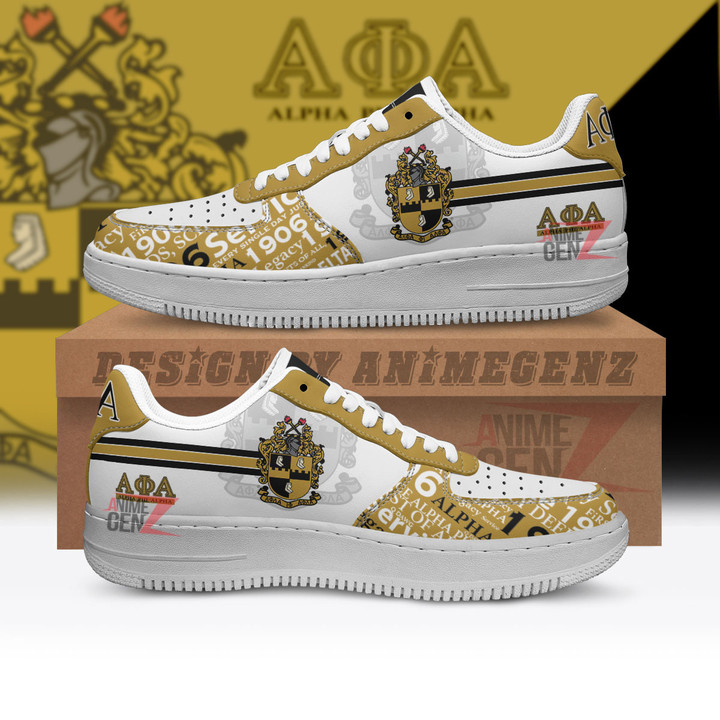 Alpha Phi Alpha Fraternities Air Force Sneakers Custom Shoes