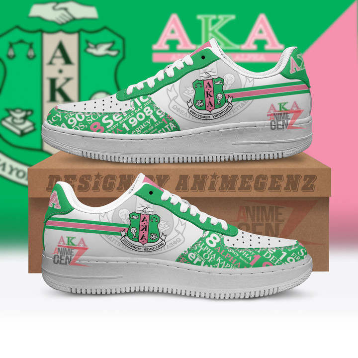 Alpha Kappa Alpha Sororities Air Force Sneakers Custom Shoes