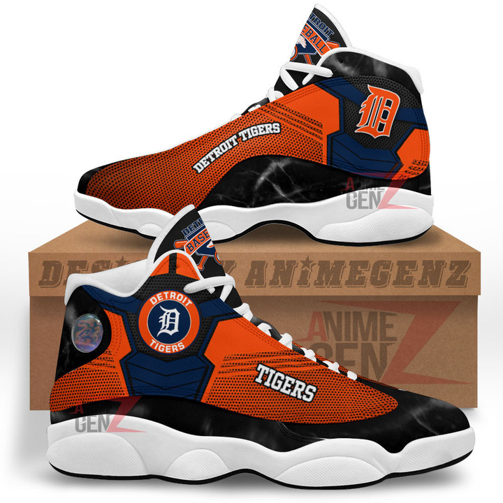 Detroit Tigers Air Jordan 13 Sneakers MLB Baseball Custom Sports Shoes