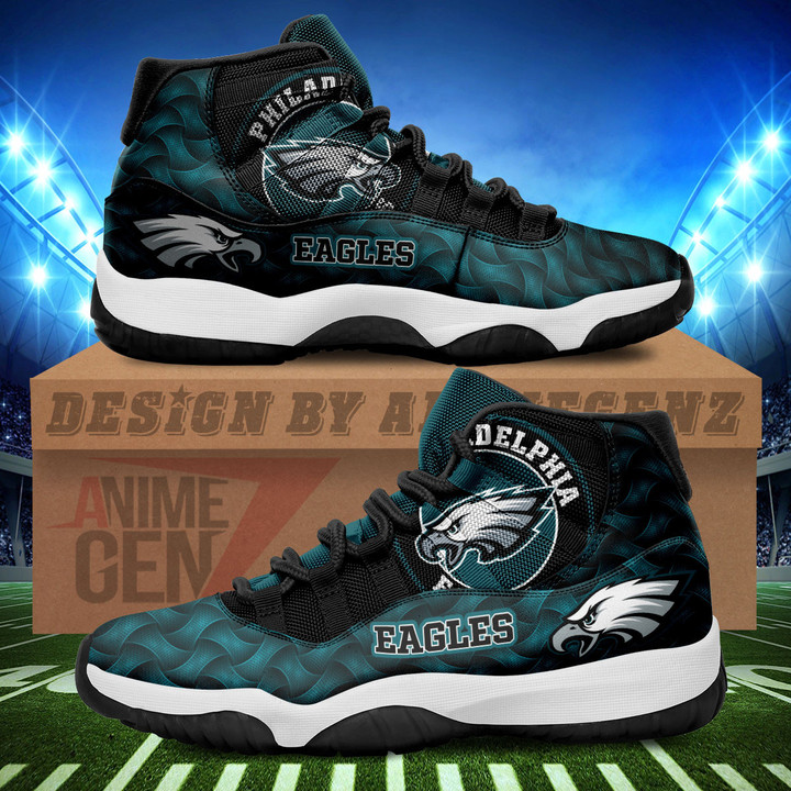 Philadelphia Eagles Air Jordan 11 Sneakers NFL Custom Sport Shoes