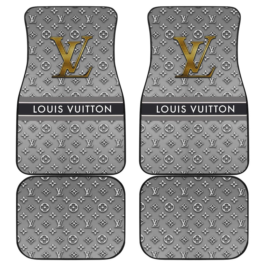 $127.64 LV Universal Automobile Carpet Car Floor Mat Rubber Louis Vuitton  5pcs Sets - Blue