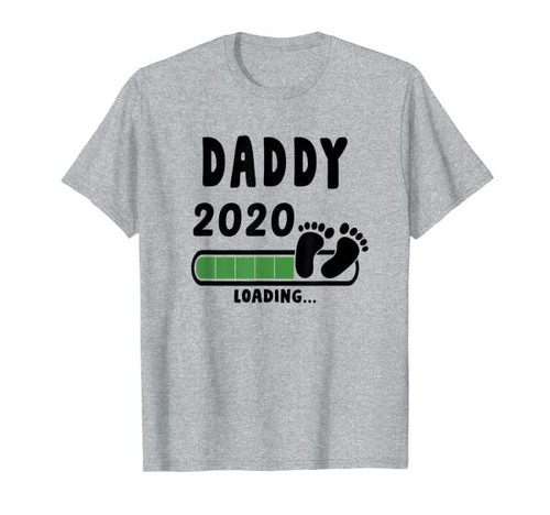 Soon To Be Daddy Dad Father 2020 Loading Pregnancy Reveal T-Shirt