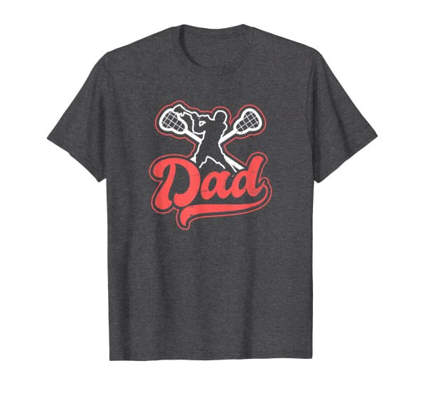 Sports Font Player Design Lacrosse Dad T-Shirt