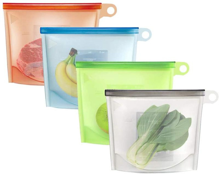4 Pcs Reusable Food Bag