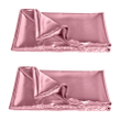 [SET OF 2] - 3 PK Satin Blush 3 Piece Satin Beauty Kit, Blush