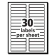 [SET OF 2] - Avery Removable File Folder Labels With Sure Feed Technology, 0.66 x 3.44, White, 30/Sheet, 25 Sheets/Pack