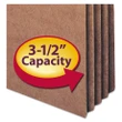 [SET OF 2] - Smead 3 1/2" Accordion Expansion File Pocket, Straight Tab, Letter, Redrope, 50ct.