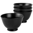 [SET OF 2] - Over And Back Black Noodle Bowls, Set Of 4