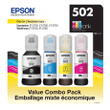 [SET OF 2] - Epson EcoTank 502 Ink Bottles Value Club Pack