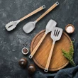 [SET OF 2] - Hampton Forge Skandia Beechwood 4-Piece Kitchen Tools Set