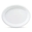 [SET OF 2] - Chinet Classic White 12-5/8 x 10" Platters (100 ct.)