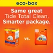 [SET OF 3] - Tide Total Clean Liquid Laundry Detergent Eco-Box, HE Compatible, Fresh Linen (132 fl. oz., 88 loads)