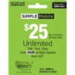 [SET OF 2] - Simple Mobile $25 Plan (3GB At High Speeds)