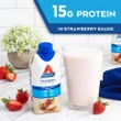 [SET OF 3] - Atkins Gluten Free Protein-Rich Shake, Strawberry, Keto-Friendly (15 ct./pk.)