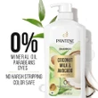 [SET OF 3] - Pantene Pro-V Paraben Free, Dye Free, Mineral Oil Free Coconut Milk And Avocado Moisturizing Shampoo For Dry Hair (38.2 fl. oz./set)