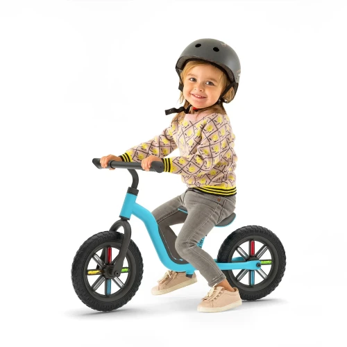 [SET OF 2] - Chillafish Izzy Lightweight Toddler Balance Bike with Adjustable Seat and Handlebar, Blue