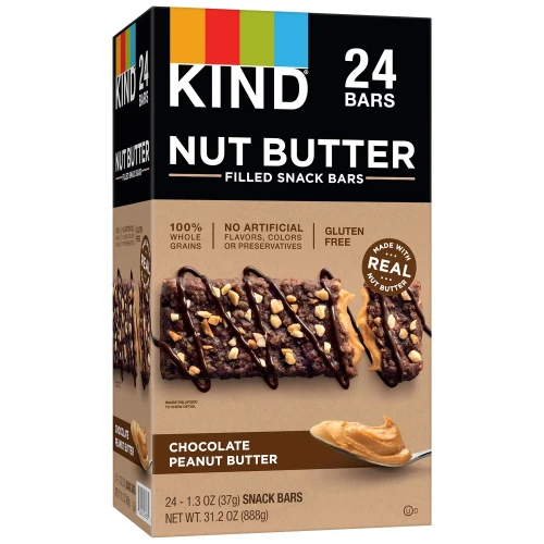 [SET OF 3] - Kind Nut Butter Filled Snack Bars, Chocolate Peanut Butter (24 ct.)