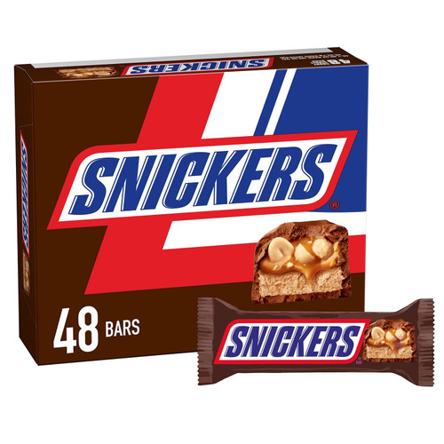 [SET OF 2] - Snickers Chocolate Candy Bars Full Size Bulk Pack (1.86 oz., 48 ct.)