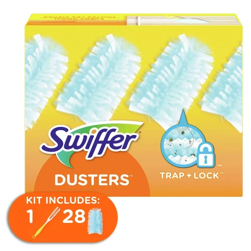 [SET OF 4] - Swiffer Duster Refill + 1 Handle (28 ct./pk.)