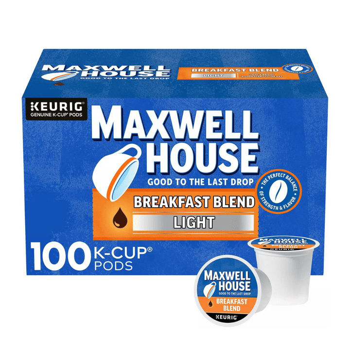 [SET OF 2] - Maxwell House Light Roast Breakfast Blend Coffee K-Cup Pods (31 oz., 100 ct.)
