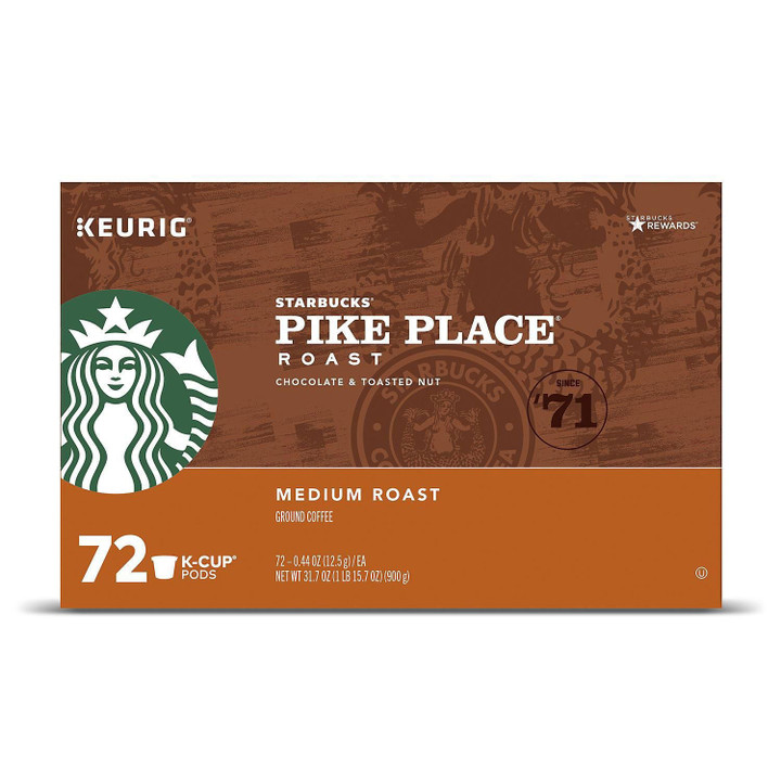 [SET OF 2] - Starbucks Pike Place K-Cups (72 ct.)