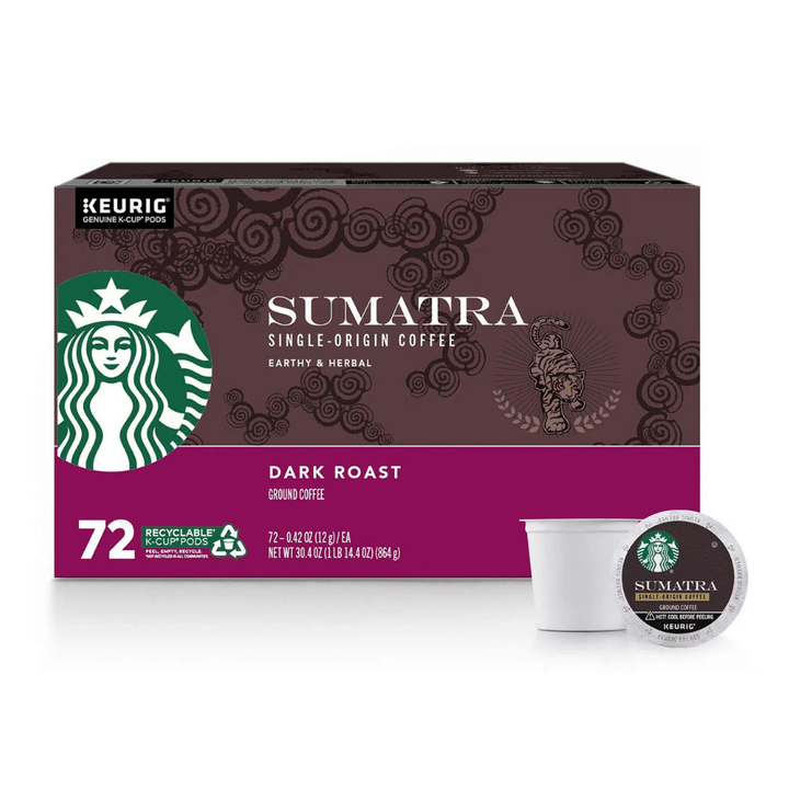 [SET OF 2] - Starbucks Single-Origin Sumatra Coffee K-Cups (72 ct.)