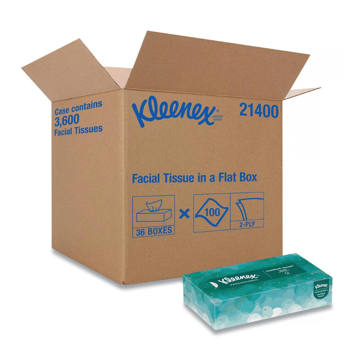 [SET OF 2] - Kleenex White Facial Tissue, 2-Ply, White, Pop-Up Box (100 Sheets/Box, 36 Boxes)