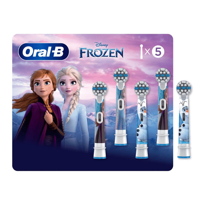 [SET OF 2] - Oral-B Kids Extra Soft Replacement Brush Heads featuring Disney's Frozen (5 ct. Refills)