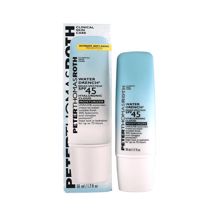 [SET OF 2] - Peter Thomas Roth Water Drench Broad Spectrum SPF 45 Hyaluronic Cloud Moisturizer (1.7 fl. oz.)