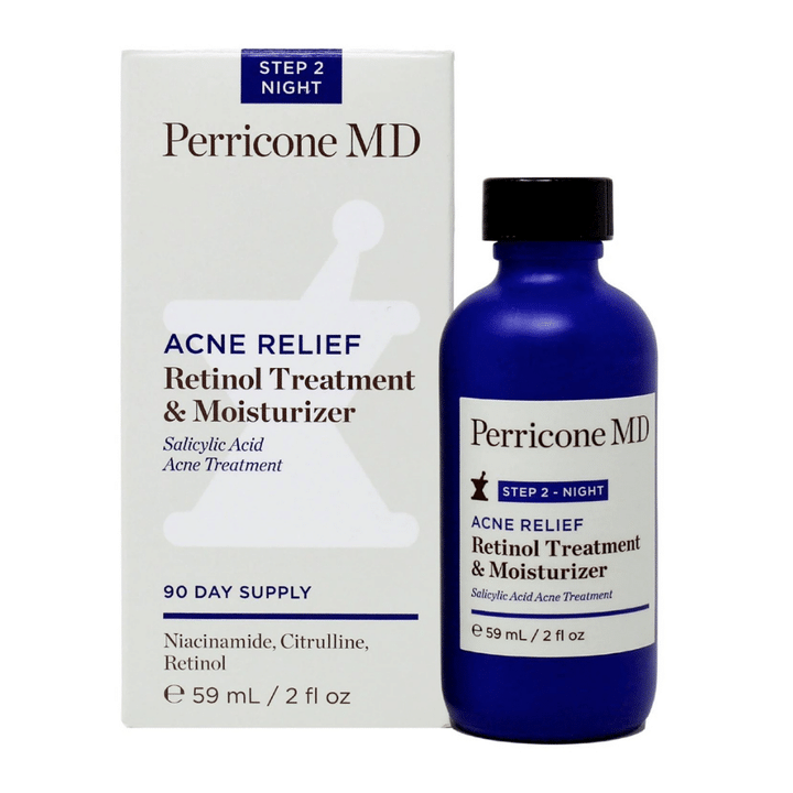 [SET OF 2] - Perricone MD Acne Relief Retinol Treatment and Moisturizer (2 oz.)